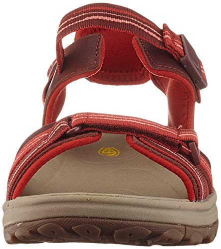 Keen Terradora 2 Leather Open Toe, Sandalia Mujer, Coral Rojo Oscuro, 39.5 EU