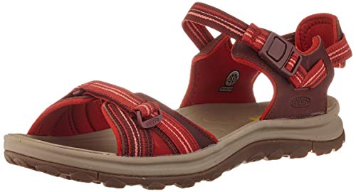 Keen Terradora 2 Leather Open Toe, Sandalia Mujer, Coral Rojo Oscuro, 39.5 EU