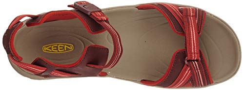 Keen Terradora 2 Leather Open Toe, Sandalia Mujer, Coral Rojo Oscuro, 39.5 EU