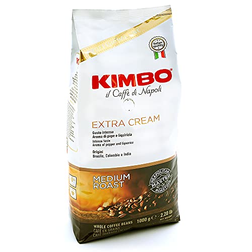 Kimbo - Granos de café, extracremosos, 1 kg