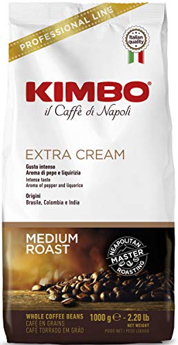 Kimbo - Granos de café, extracremosos, 1 kg