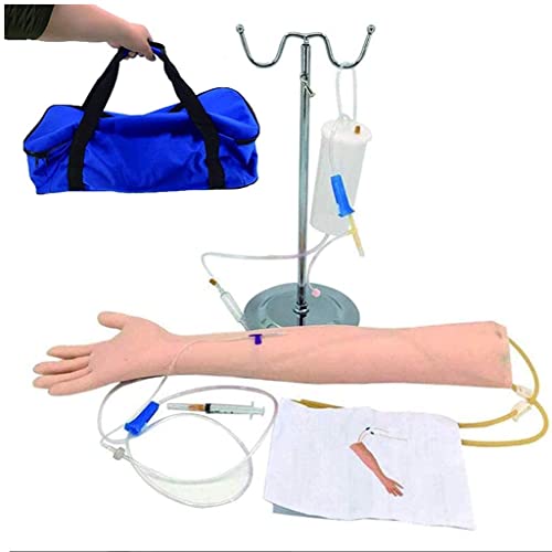 Kit De Flebotomía Brazo De Práctica Intravenosa Modelo De Práctica De Punción Venosa, Kit De Brazo De Práctica Intravenosa Flebotomía Con Bolso De Almacenamie