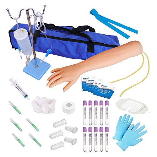 Kit de Flebotomía | IV (intravenoso), Venopunción, Práctica de Flebotomía | Regalo Perfecto de para Estudiantes de Medicina y Enfermería | Equipo Completo de Flebotomía con Suministros | USO EDUCATIVO