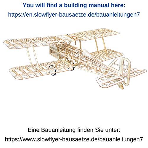 KIT DE Royal Aircraft Factory SE5A Slowflyer, palmo pequeño, escala 1/20, modelo de avión para construir uno mismo, kit de madera de balsa, RC kit de modelo de avión, corte láser, RC modelo de avión