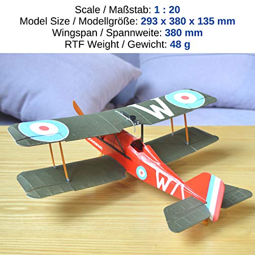 KIT DE Royal Aircraft Factory SE5A Slowflyer, palmo pequeño, escala 1/20, modelo de avión para construir uno mismo, kit de madera de balsa, RC kit de modelo de avión, corte láser, RC modelo de avión