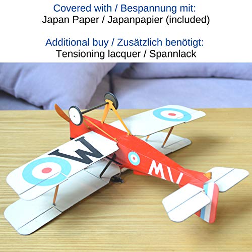 KIT DE Royal Aircraft Factory SE5A Slowflyer, palmo pequeño, escala 1/20, modelo de avión para construir uno mismo, kit de madera de balsa, RC kit de modelo de avión, corte láser, RC modelo de avión