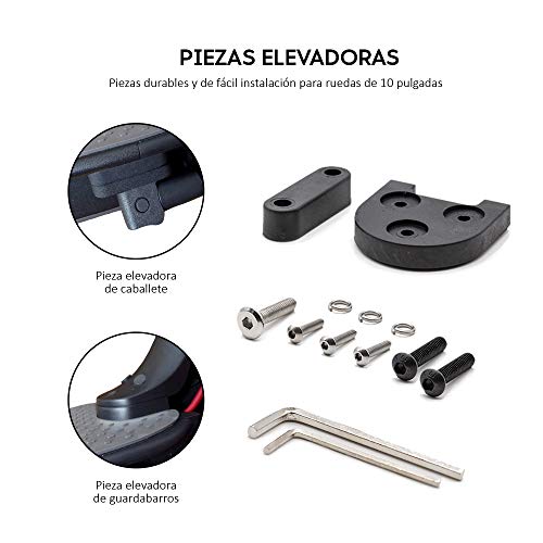 Kit ruedas 10 pulgadas completo, Neumáticos 10 pulgadas Xiaomi m365+cámara de aire+Kit adaptador + herramientas+ Soporte de Guardabarros Xiaomi m 365. Video de instalación.