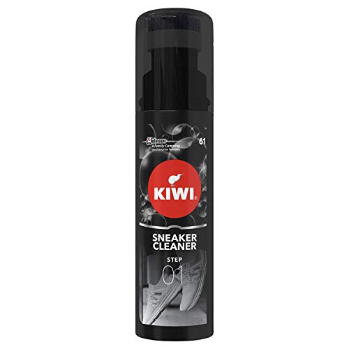 KIWI Sneaker Care Cleaner, espuma limpiadora en seco para zapatillas de gimnasia, suave y apta para cualquier tipo de zapatillas, 75 ml