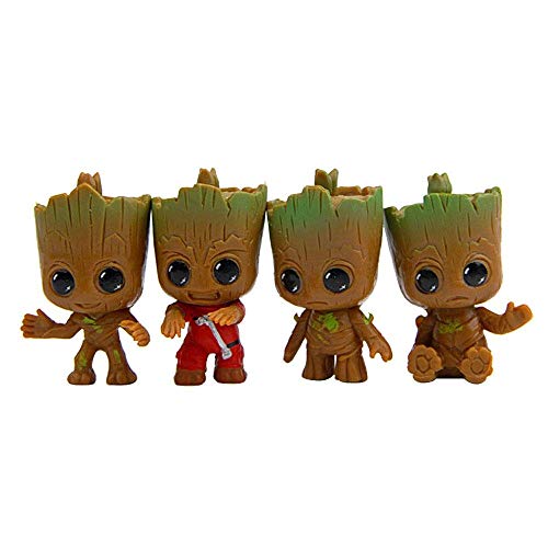 Klauee Groot Llavero, 4 llaveros para bebé de Guardianes de la Galaxia, el mejor regalo para amigos y familiares