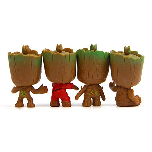 Klauee Groot Llavero, 4 llaveros para bebé de Guardianes de la Galaxia, el mejor regalo para amigos y familiares