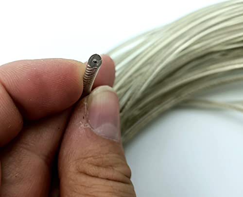 KOMBI Cuerda de acero latón 4 mm x 20 m revestida plastificada carga cable tendedero cuerda acero latón lona valla