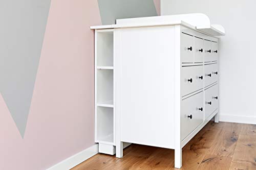 KraftKids, estantería para cambiador, color blanco, se adapta a la cómoda HEMNES