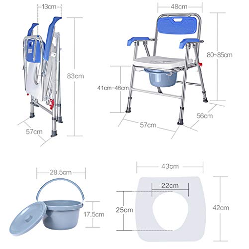 KYSZD-Cómodas Yo Comodidad Silla Comoda Dormitorio | Altura Ajustable | para usuarios Mayores, discapacitados y discapacitados, inodoros