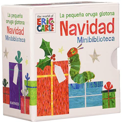 La pequeña oruga glotona Navidad minibiblioteca