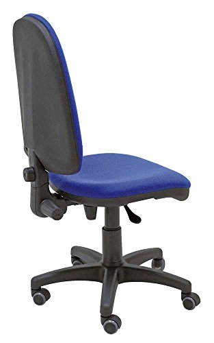 La Silla de Claudia - Silla giratoria de escritorio Torino azul para oficinas y hogares ergonómica con ruedas de parquet