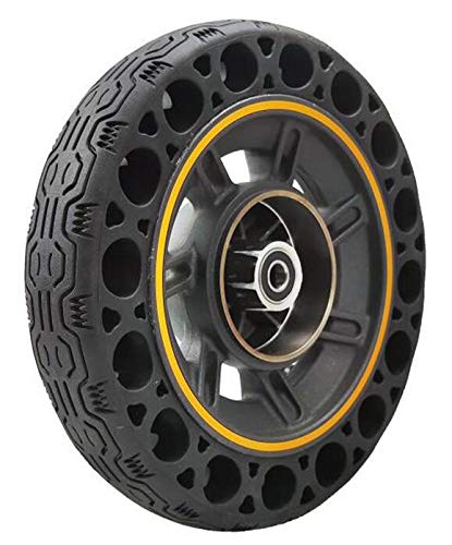 Linghuang 60/70-6,5 Ruedas de Repuesto Neumático Sólido para Patinete Eléctrico Ninebot Segway MAX G30 Rueda Dura a Prueba de Pinchazos Neumático de Repuesto de 10 Pulgadas para Scooter (2 PCS)