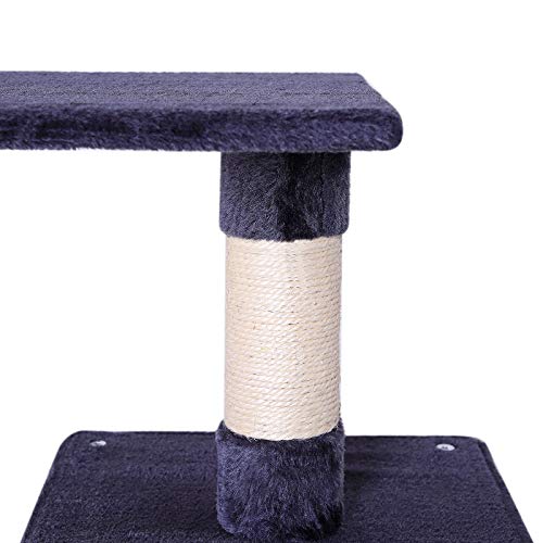 lionto by dibea - Árbol rascador árbol para escalar árbol rascador para gatos Altura 80 cm, Gris oscuro