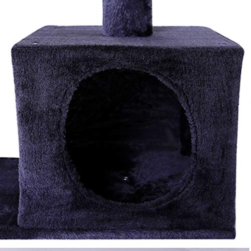 lionto by dibea - Árbol rascador árbol para escalar árbol rascador para gatos Altura 80 cm, Gris oscuro