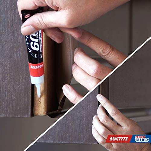 Loctite 60 Segundos, adhesivo universal, pegamento fuerte para todo, cola rápida para reparaciones en el hogar, pegamento extrafuerte multimaterial, 1 x 20 g, tubo