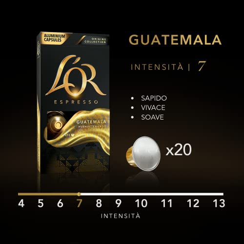 L’OR Origins Espresso Coffee Bundle – Cápsulas de Aluminio Compatibles con Máquinas Nespresso (R)* - 10 paquetes de 10 cápsulas (100 bebidas)