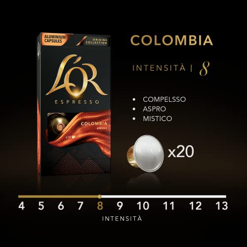 L’OR Origins Espresso Coffee Bundle – Cápsulas de Aluminio Compatibles con Máquinas Nespresso (R)* - 10 paquetes de 10 cápsulas (100 bebidas)