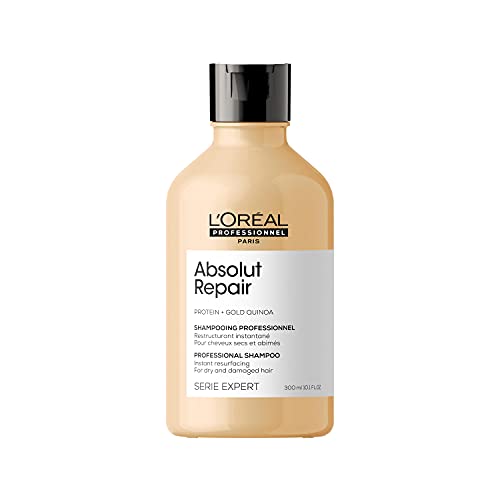 L'Oréal Professionnel Champú Tratamiento Reconstructor Para Cabellos Secos Y Dañados, Absolut Repair, Serie Expert, 300 Mililitro