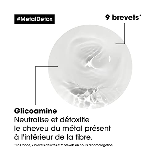 L'Oréal Professionnel | Pack Champú + Mascarilla limpiadores anti metales, Después de servicio de color, Balayage y Decoloración, Metal Détox, SERIE EXPERT, Champú 250 ml + Mascarilla 250 ml