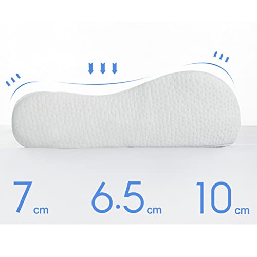 LVLUOKJ Almohada De Espuma ViscoeláStica, Funda De Almohada Suave Y Lavable, Almohada ErgonóMica De Espuma ViscoeláStica for Personas Que Duermen De Lado Y De Espalda