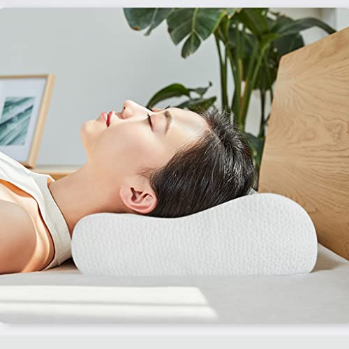 LVLUOKJ Almohada De Espuma ViscoeláStica, Funda De Almohada Suave Y Lavable, Almohada ErgonóMica De Espuma ViscoeláStica for Personas Que Duermen De Lado Y De Espalda