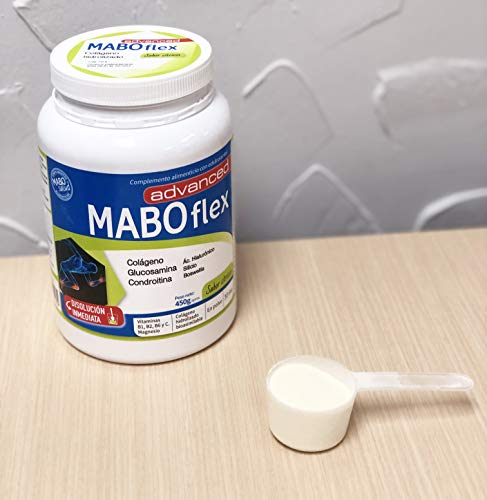 MABOflex Advanced 450 g (30 días) - Colágeno Hidrolizado en Polvo con Acido Hialurónico Magnesio Vitamina B1 B2 B6 Glucosamina Condroitina - Sabor Cítricos