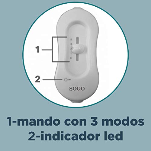 Manta Eléctrica Lavable de Lana de Coral, Calentador de Cama 180 x 80 cm, 3 Potencias,