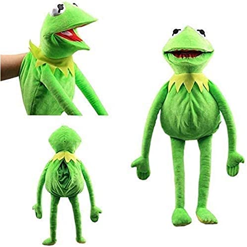 Marioneta de Mano de Rana,Peluche Sésamo Juguete Suave de Rana Gustavo Muñeco de Peluche de Rana,Marioneta de Mano de Felpa Juguete Educativo for Niños 60CM