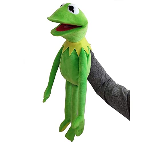 Marioneta de Mano de Rana,Peluche Sésamo Juguete Suave de Rana Gustavo Muñeco de Peluche de Rana,Marioneta de Mano de Felpa Juguete Educativo for Niños 60CM