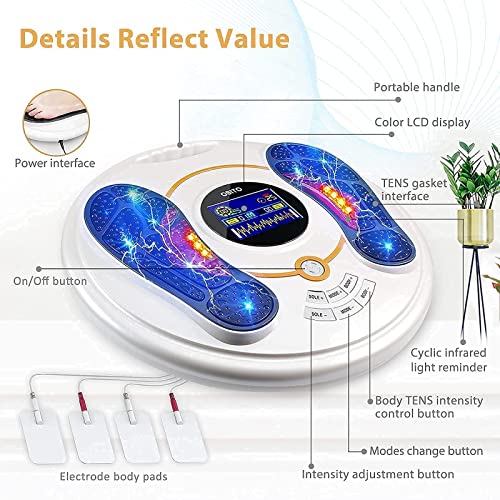 Masajeador de Pies, masajeador eléctrico , con dispositivos para aliviar eficazmente el espasmo del nervio del pie, para neuropatía del pie y masaje neuromuscular de las piernas