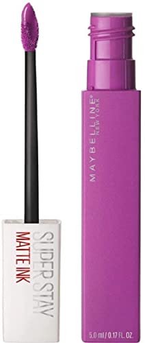 Maybelline New York SuperStay Matte Ink, Pintalabios Mate de Larga Duración, Tono 35 - Creator, Morado Intenso