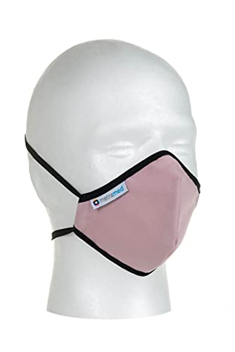 Metramed Mascarillas Higiénicas Homologadas De Tela Reutilizables. Talla 4, color Rosa, 11 g