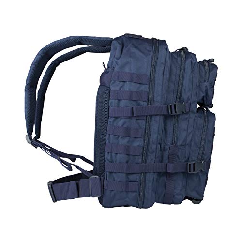 Mil-Tec - Mochila de senderismo, sistema MOLLE, L azul