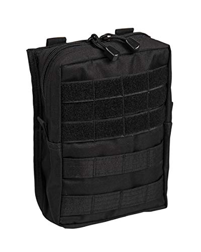 Mil-Tec MOLLE Bolsa grande para cinturón Negro