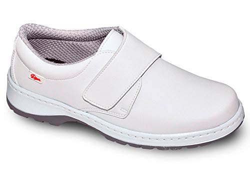 Milan-SCL Liso Color Blanco Talla 42, Zapato de Trabajo Unisex Certificado CE EN ISO 20347 Marca DIAN