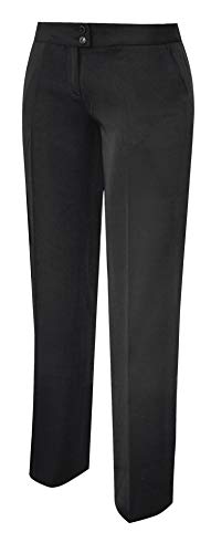 MISEMIYA Camarera Barista COCTELERO Pantalon Chino utilidades de Trabajo, Negro, 34:Cintura:68cm Mujeres