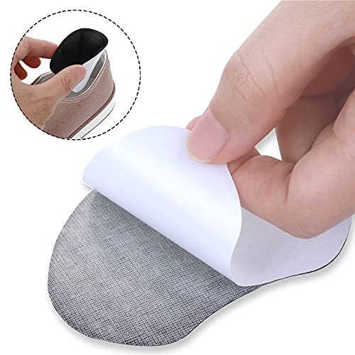 Molain 2 pares de agarres para zapatos demasiado grandes, almohadillas autoadhesivas para zapatos para mujeres y hombres plantillas antideslizantes para zapatos (negro)