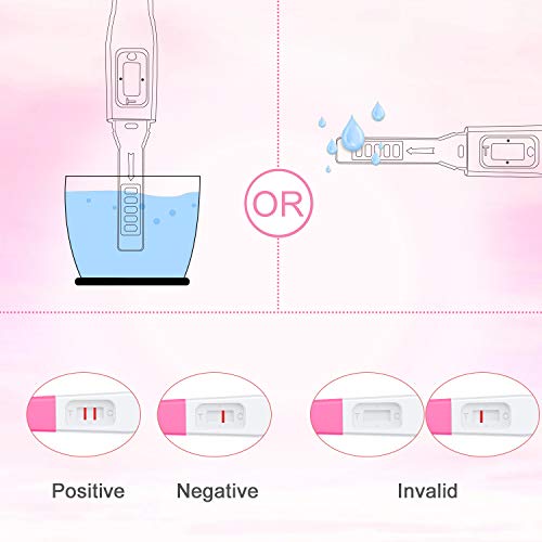 MOMMED Test embarazo(25 miU/ml), 6 X prueba de embarazo empaquetado individualmente, Pregnancy test, Test de embarazo con más del 99% de precisión, HCG test resultado en tan solo 3 minutos