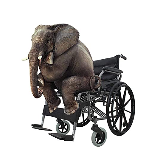 MQJ Luz Plegable para Discapacitados para Discapacitados Manual para Silla de Ruedas, Ruedas S Productos para el Cuidado de Ancianos para Personas con Sobrepeso