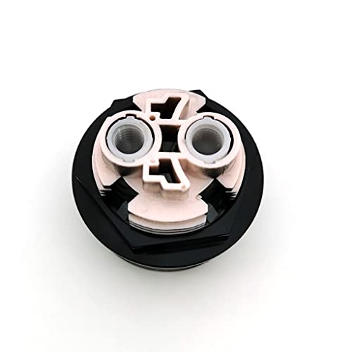 MYCZLQL Tanque De Inodoro De Doble Descarga Botón De Color Negro Forma Redonda Aseo Botones De Empuje Accesorios De Baño 38 Mm,For El Interruptor De Baño Accesorios De Inodoro