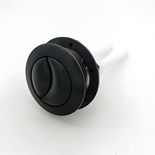 MYCZLQL Tanque De Inodoro De Doble Descarga Botón De Color Negro Forma Redonda Aseo Botones De Empuje Accesorios De Baño 38 Mm,For El Interruptor De Baño Accesorios De Inodoro