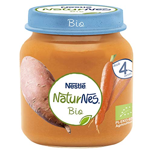 Naturnes BIO Tarrito Veggie bio Nestlé Zanahoria Boniato - Pack de 6 x 125g