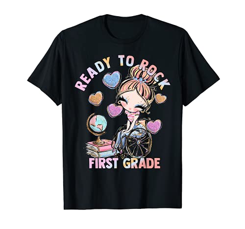 Necesidades especiales de discapacidad para niñas de 1er grado Camiseta