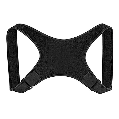 newhashiqi Corrector De Postura Para Hombres Y Mujeres, Espalda Soporte Lumbar Ajustable Soporte Para La Postura Del Hombro Negro Negro