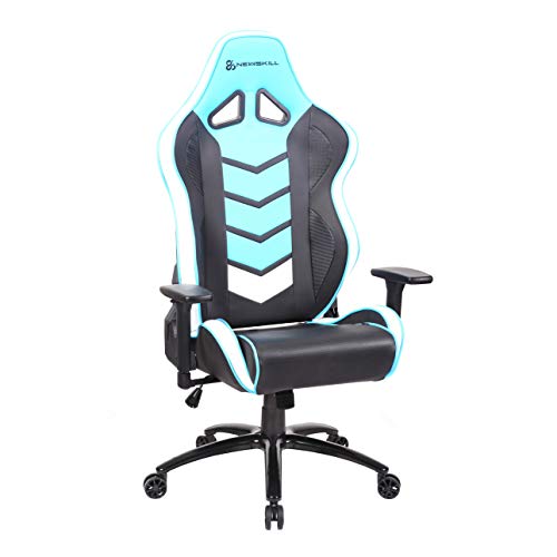 Newskill NS-CH-KAIDAN-BLUE Kaidan - Silla gaming profesional reforzada con estructura de metal (respaldo con mecanismo de mariposa reclinable en 180 grados, reposabrazos 3D) - Color Azul, mediano