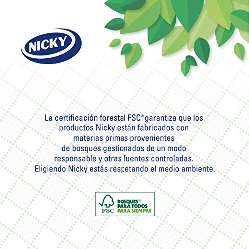 Nicky Nature Papel Higiénico | 6 Rollos | 3 Capas, 170 Servicios Por Rollo | Enriquecido Con Loción De Aloe Vera | Papel 100% Certificado Fsc, color Blanco, 100 ml